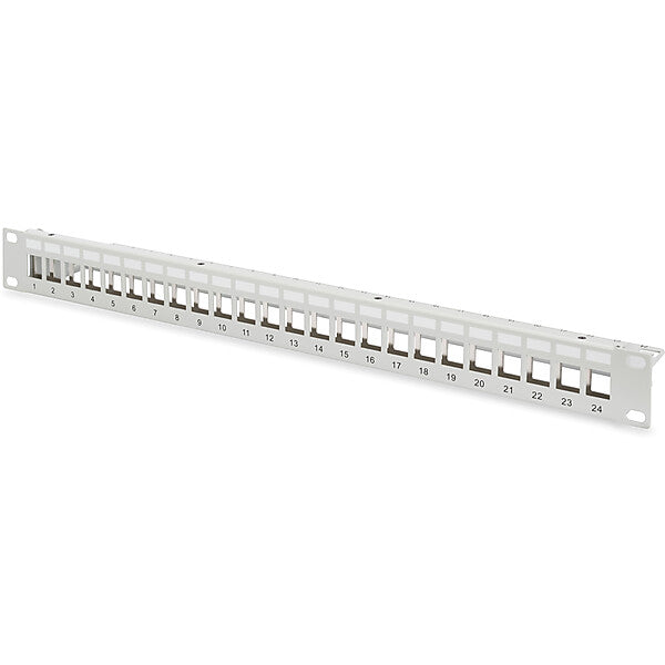 DIGITUS Modular Patch Panel gesch. 24Port,Blank,1HE,gr DN-91410